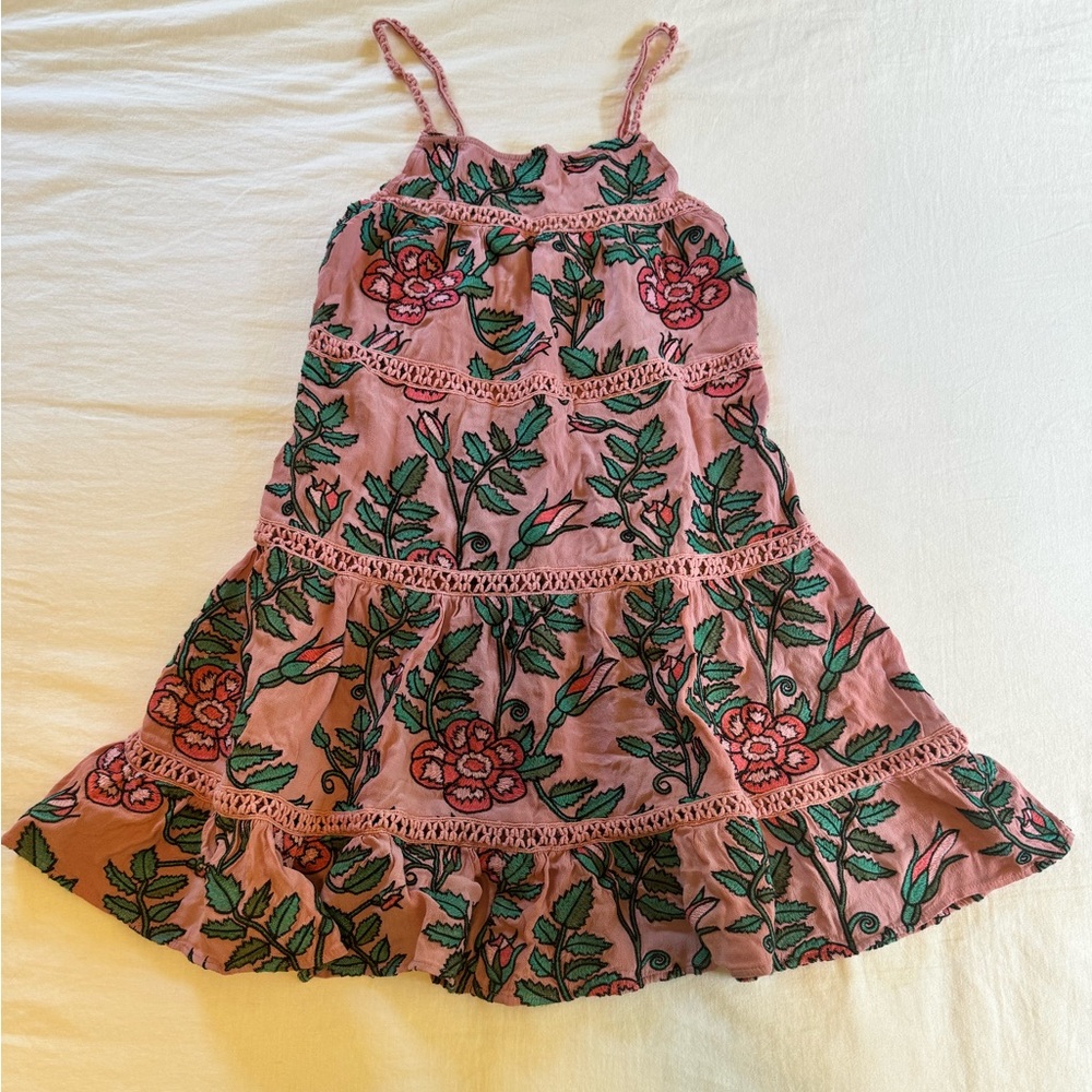 For Love & Lemons Rosali Embroidered Mini Dress